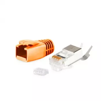 Laido jungtis RJ-45 ShiverPeaks BS72067-O vyriška oranžinė