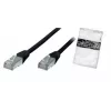 Tinklo kabelis ShiverPeaks BS75111-S 1m Cat5e F/UTP, juodas