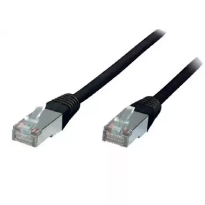 Tinklo kabelis ShiverPeaks BS75111-S 1m Cat5e F/UTP, juodas