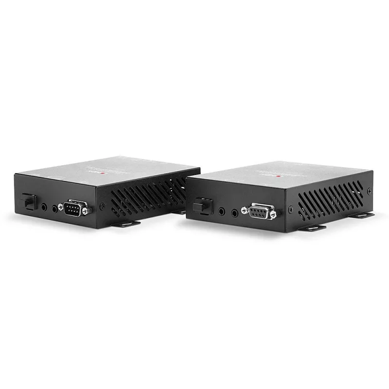 Lindy 300m Fibre Optic HDMI 4K60 and USB KVM Extender, siųstuvas ir imtuvas, laidinis, 300 m, 3840 x 2160 pikselių, juoda, metalas