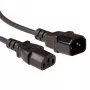 Maitinimo laidas ACT Powercord LSZH C13 - C14 juodas 3 m