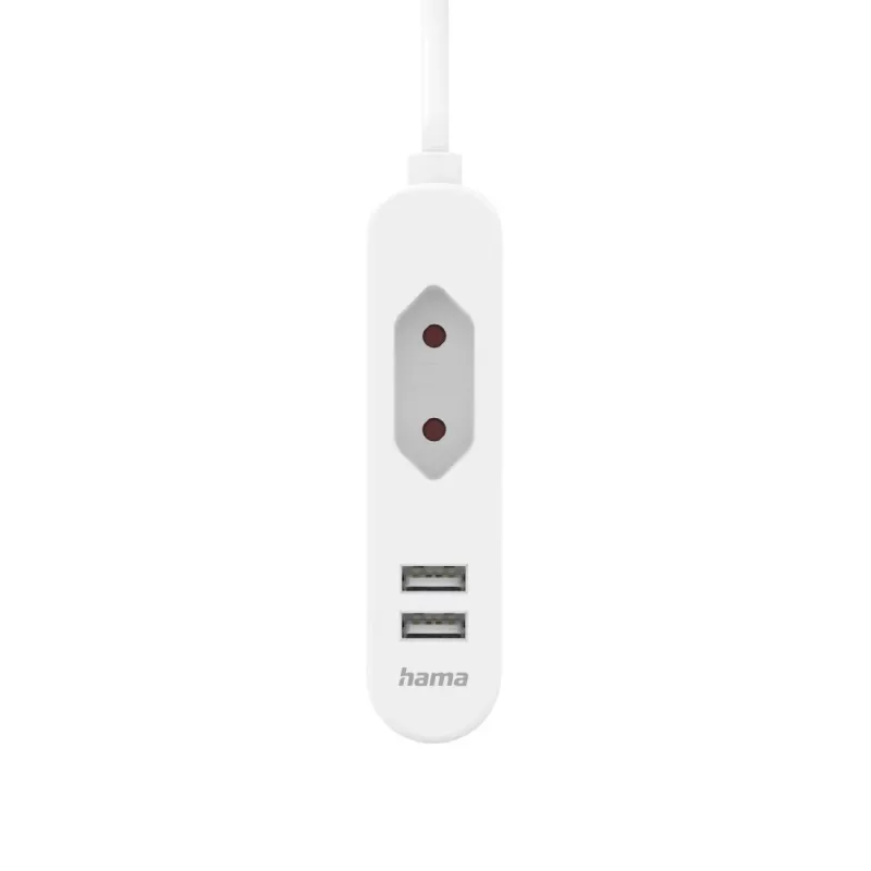 Hama 00223202 maitinimo ilgintuvas 1,9 m 1 kintamosios srovės lizdas (-ai) Vidaus baltas