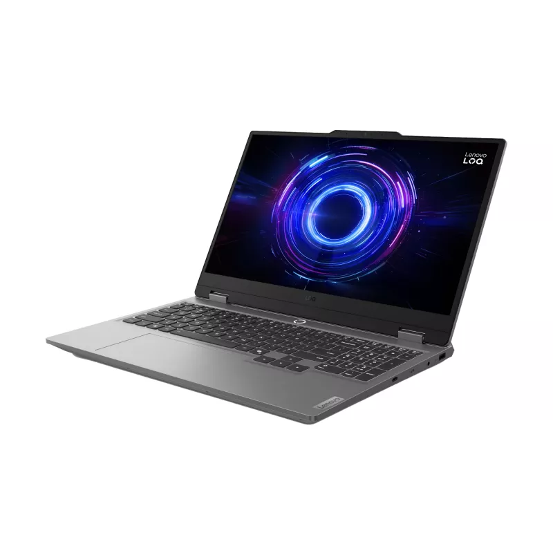 Lenovo LOQ 15IRX10 Intel® Core™ i7 i7-13650HX Nešiojamasis kompiuteris 39.6 cm (15.6 colių) Full HD 16 GB DDR5-SDRAM 1 TB SSD NVIDIA GeForce RTX 5070 Wi-Fi 6 (802.11ax) Windows 11 Home Vokiška Pilka