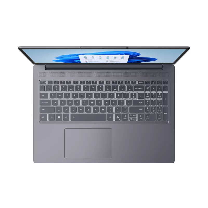 Lenovo IdeaPad plonas 3 16ARP10 AMD Ryzen™ 3 7335U nešiojamasis kompiuteris 40,6 cm (16 colių) WUXGA 8 GB DDR5-SDRAM 512 GB SSD Wi-Fi 7 (802.11be) Windows 11 Home vokiečių pilka