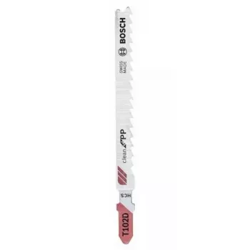 Siaurpjuklio peiliukas Bosch T 102 D plastikiniams profiliams, 4 mm dantų žingsnis