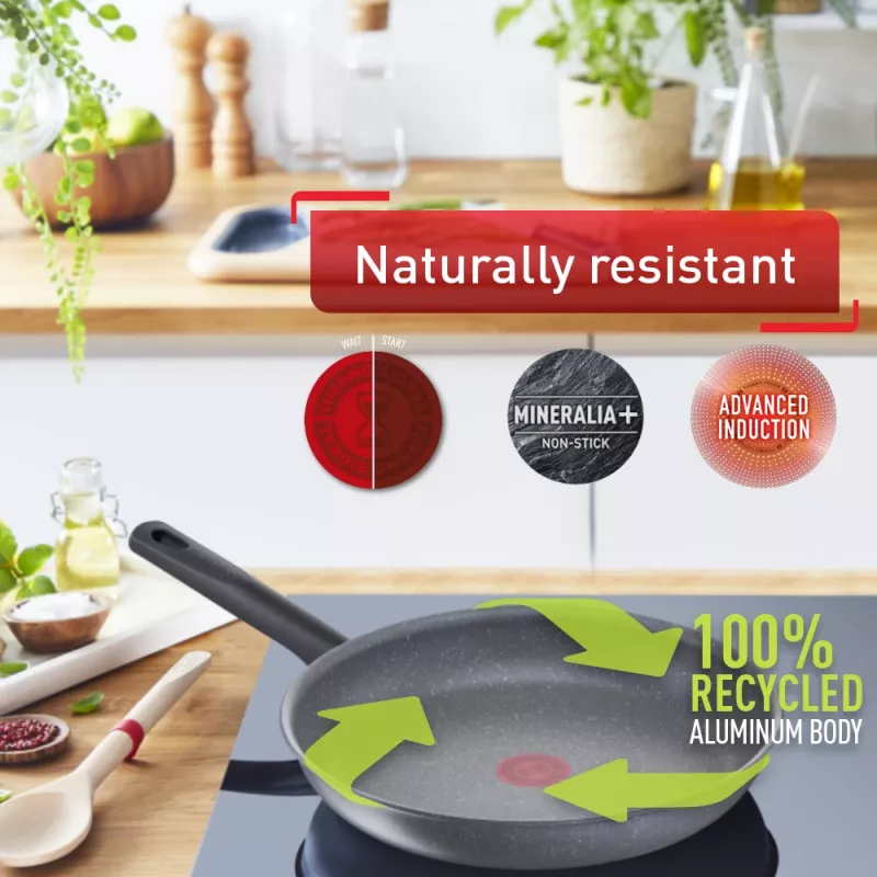 Universali keptuvė Tefal Healthy Chef G15002, apvali, 20 cm, pilka
