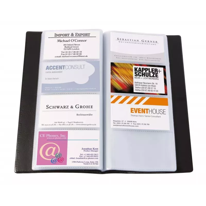 Business Card Holder Sigel VZ172 Plastic Juoda