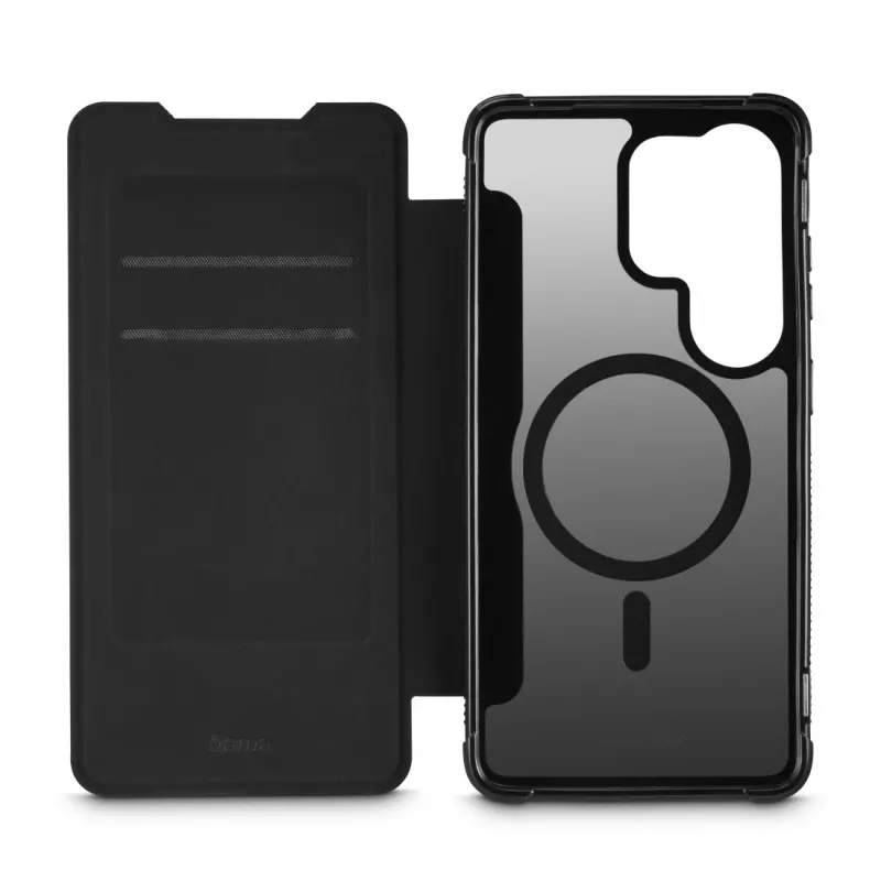 HAMA folio tipo dėklas Samsung Galaxy S26 Ultra — Extreme Protect, 17,5 cm (6,9 col.), juodas, 2 kortelių skyreliai