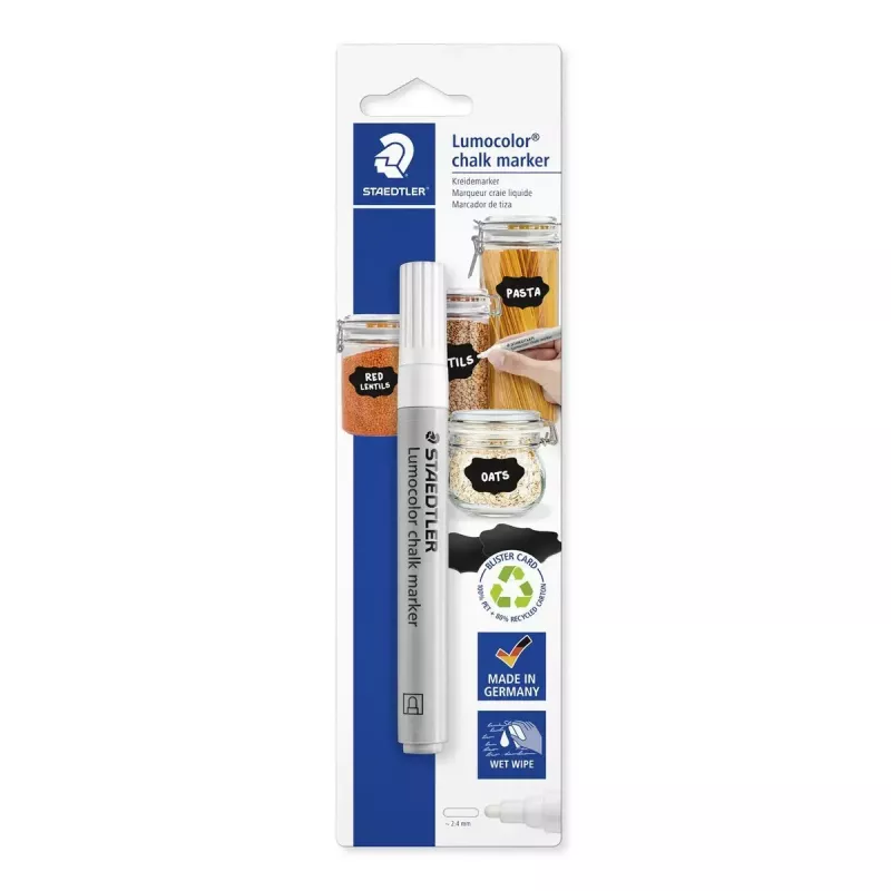 Kreidos žymeklis Staedtler Lumocolor 344 1 vnt. juodas
