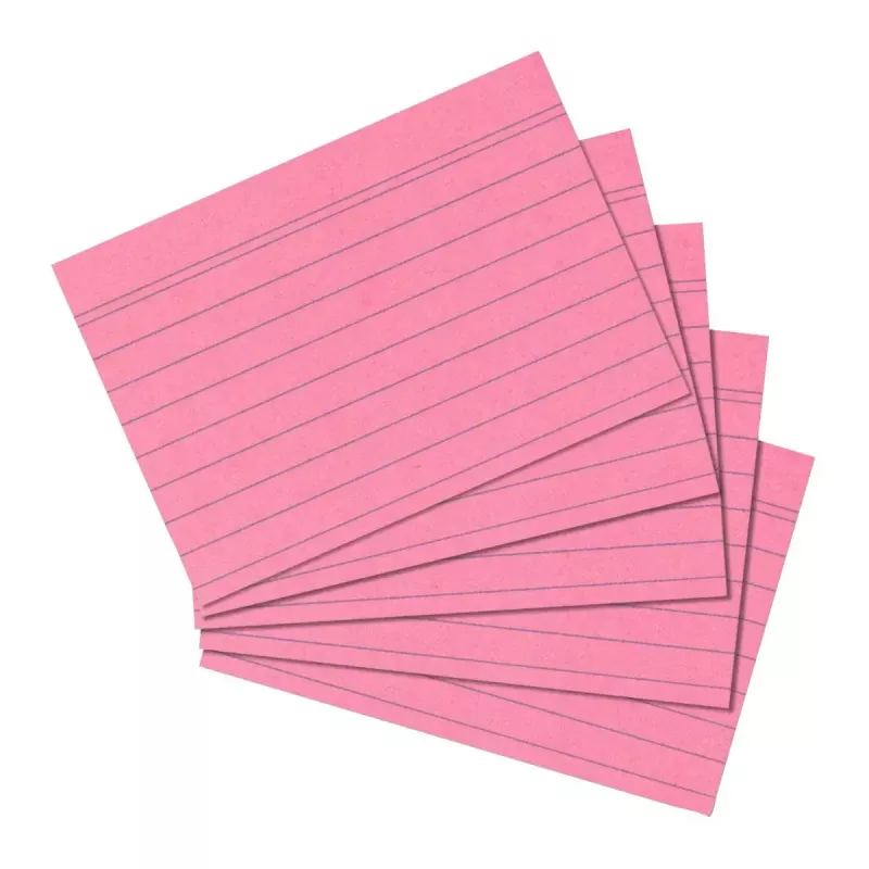 Kortelės Herlitz 10835890 Pink Rose 100 vnt.