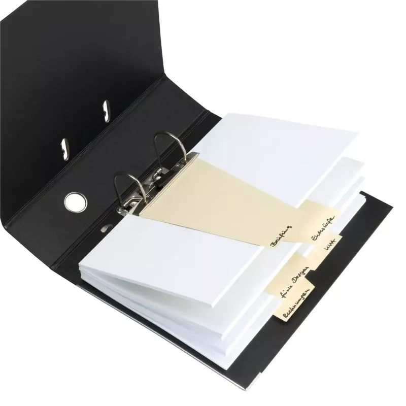 Skirtukai Herlitz 10838381 kartoniniai geltoni 100 vnt.
