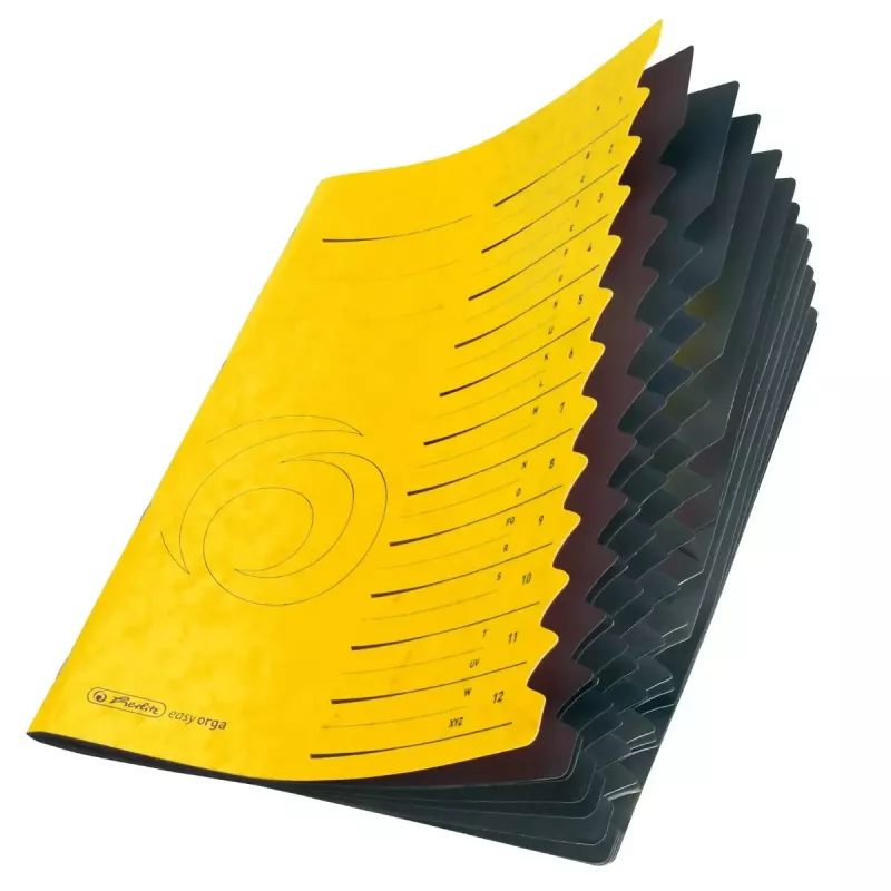 Skirtukas Herlitz 10843340 geltonas A4