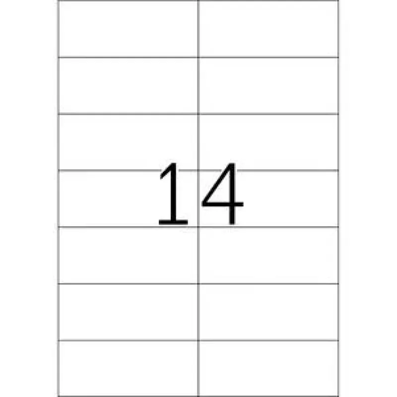Nuimamos etiketės HERMA 5081 A4 105x42,3 mm baltos 350 vnt.