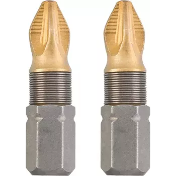 Atsuktuvo antgalis KWB 124102 2 vnt. Pozidriv PZ 2 25 mm šešiakampis