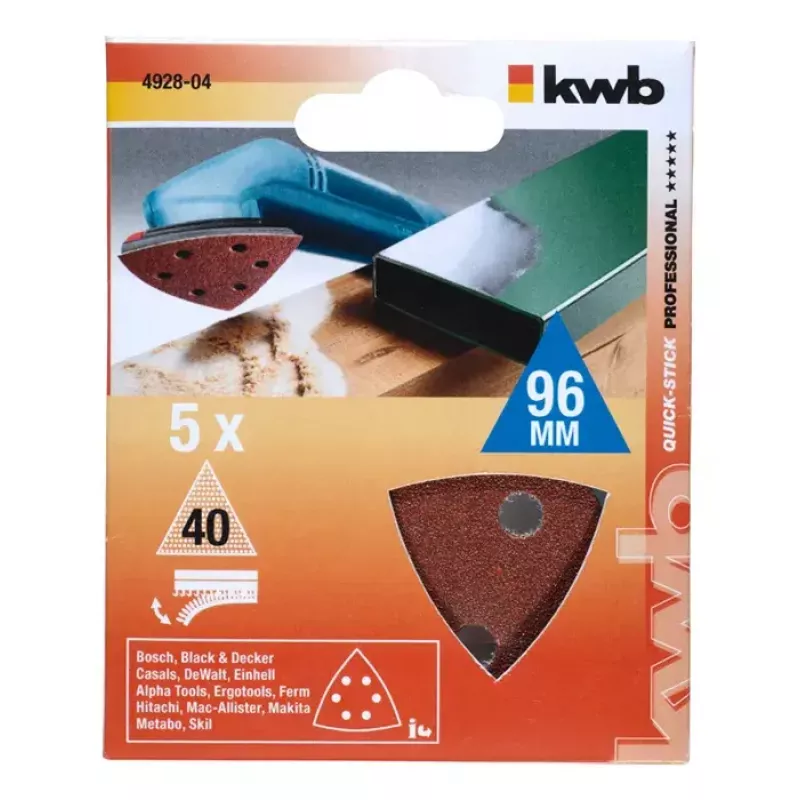 Šlifavimo padėklas KWB 492806, 5 vnt.