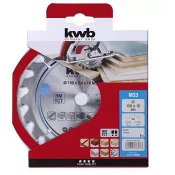 Diskinis pjūklo diskas KWB 583357 15 cm kietmedžiui, fanerai, spygliuočiams