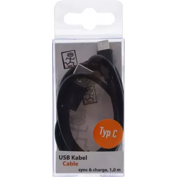 USB laidas 2GO 795782 1 m USB B USB C juodas USB 3.2 Gen 1