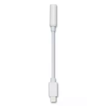 Garso kabelis 2GO 797140 0,1 m 3,5 mm Lightning Baltas