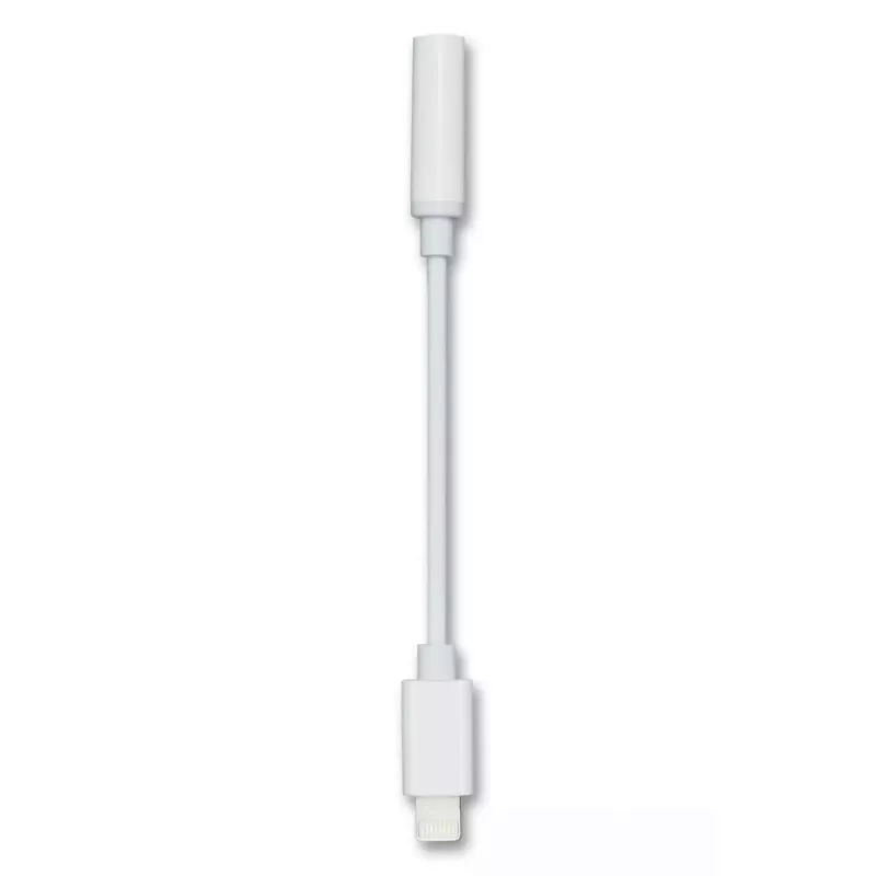 Garso kabelis 2GO 797140 0,1 m 3,5 mm Lightning Baltas