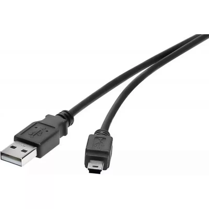 USB laidas Renkforce RF-4455807 0,3 m USB A Mini-USB B juodas