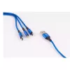 USB laidas ShiverPeaks BS14-50071 1,2 m USB A/USB C Micro-USB B Mėlynas