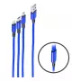 USB laidas ShiverPeaks BS14-50071 1,2 m USB A/USB C Micro-USB B Mėlynas