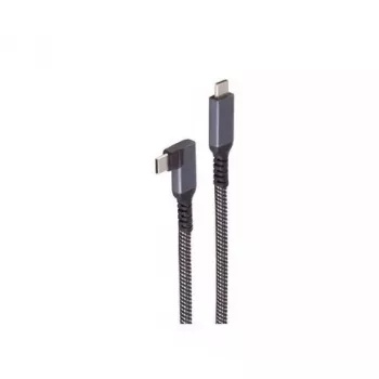 USB C į USB C laidas ShiverPeaks BS14-75017, USB 3.2 Gen 2 (10 Gbit/s), 2 m, juoda/baltas