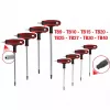 L formos „Torx“ raktų rinkinys KS Tools 151.8165 iš chromo-vanadžio plieno 8 vnt.