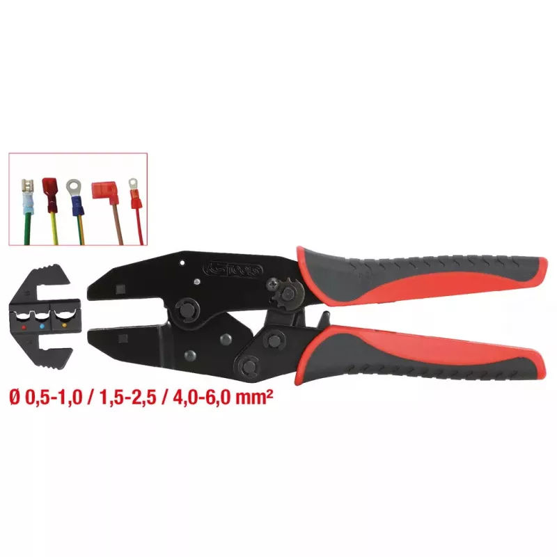 Kabelių užspaudimo įrankis KS Tools 115.1425 svoris 491 g