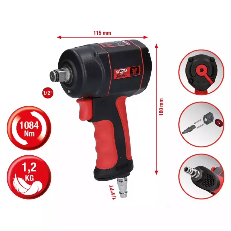 Akumuliatorinis smūginis atsuktuvas KS Tools 515.1315