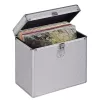 Hama 00181435 laikmenų dėklas Microgroove plokštelių dėklas Sidabrinis