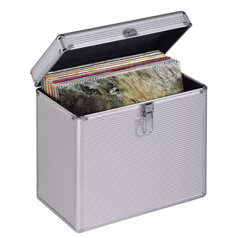 Hama 00181435 laikmenų dėklas Microgroove plokštelių dėklas Sidabrinis