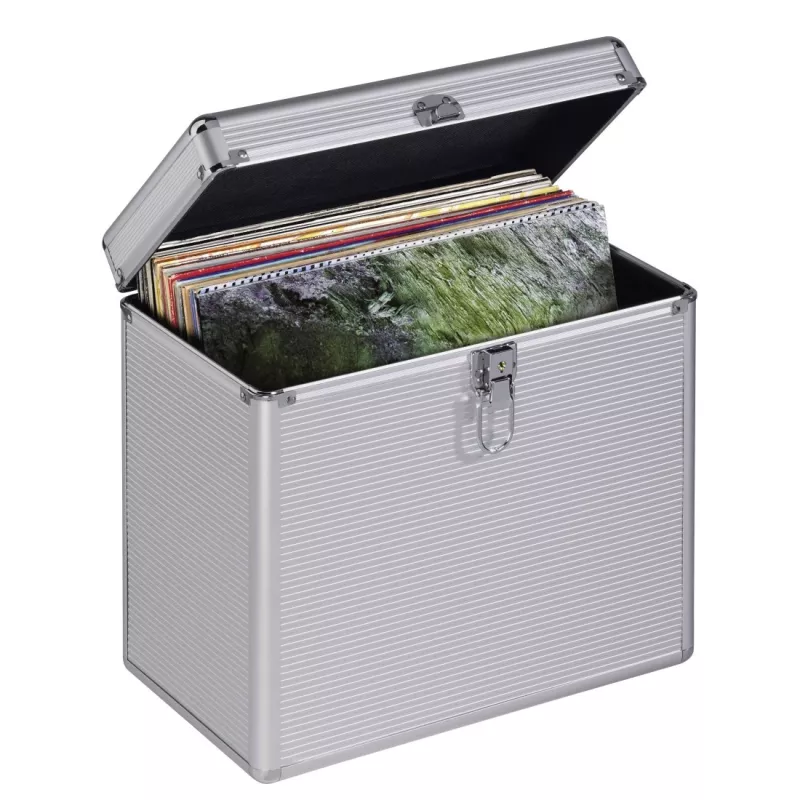 Hama 00181435 laikmenų dėklas Microgroove plokštelių dėklas Sidabrinis