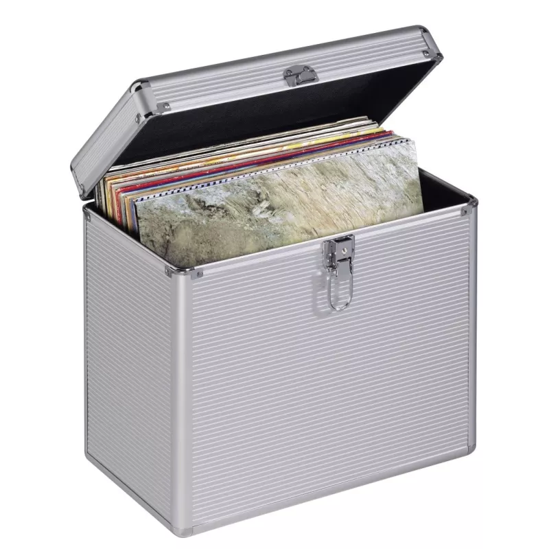 Hama 00181435 laikmenų dėklas Microgroove plokštelių dėklas Sidabrinis