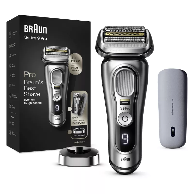 Braun Series 9 Pro 81744531 vyriškas barzdaskutė Folijinė barzdaskutė Trimeris Sidabrinis