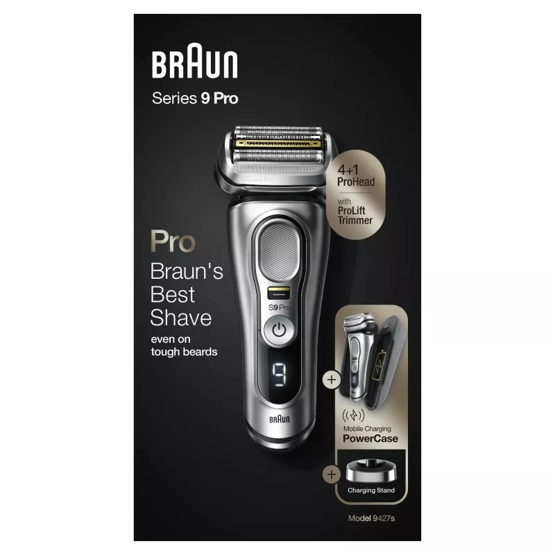 Braun Series 9 Pro 81744531 vyriškas barzdaskutė Folijinė barzdaskutė Trimeris Sidabrinis
