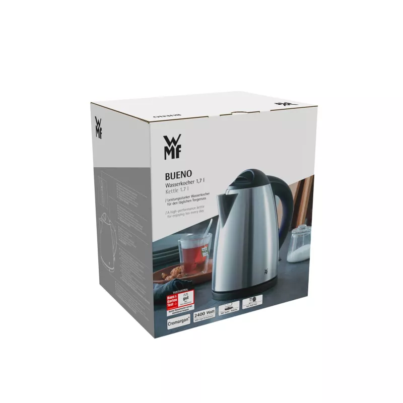 WMF Bueno 0413080011 elektrinis virdulys 1,7 L 2400 W juoda, nerūdijantis plienas