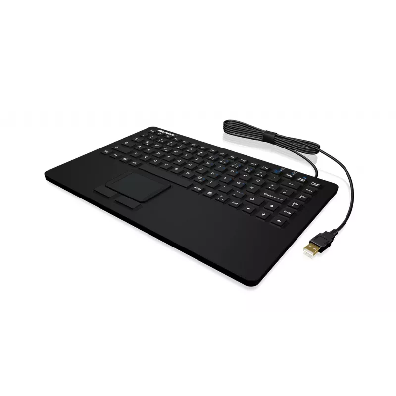 KeySonic KSK-5230 IN (CH) klaviatūra, biuro, USB, QWERTZ, šveicariška, juoda