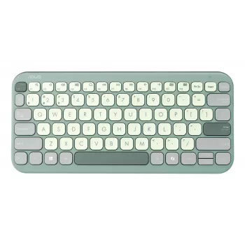 Belaidė Bluetooth 75% ASUS Marshmallow KW100 klaviatūra — QWERTZ išdėstymas, žirkliniai jungikliai, žalia, namams