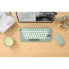Belaidė Bluetooth 75% ASUS Marshmallow KW100 klaviatūra — QWERTZ išdėstymas, žirkliniai jungikliai, žalia, namams
