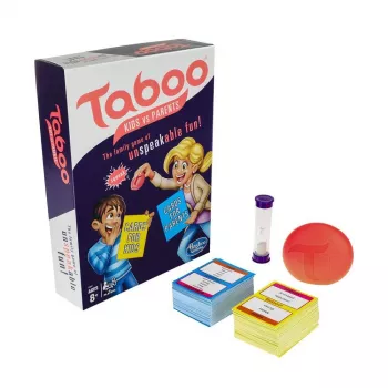 Hasbro Taboo Vaikai prieš tėvus, 8 m., šeimos žaidimas