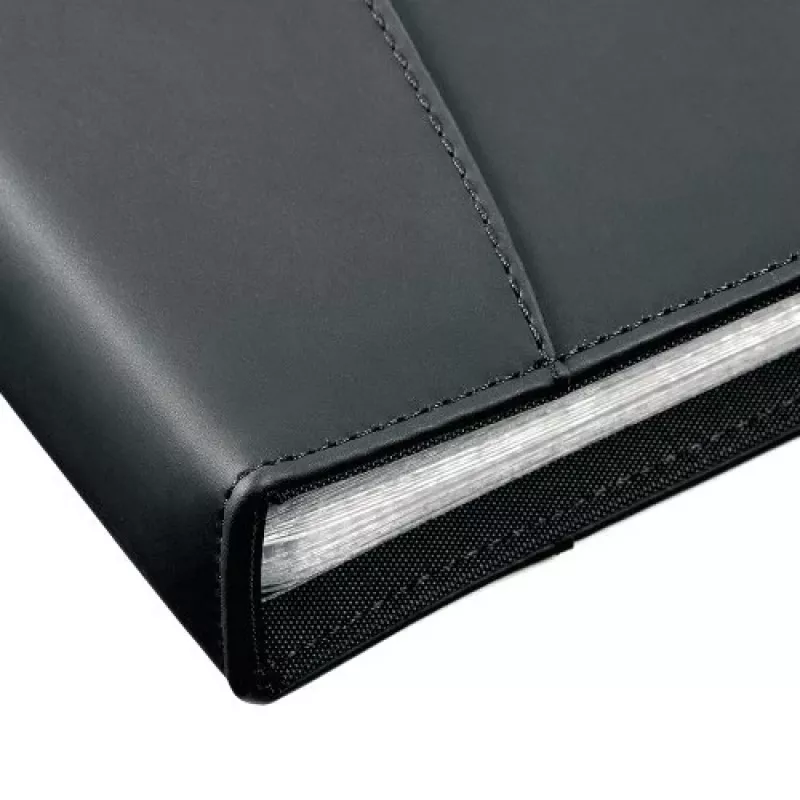 Rexel Soft Touch Smooth A4 parodomoji knyga 24 kišenės juoda, Juoda, 24 kišenės, A4, 530 g, 237 mm, 324 mm