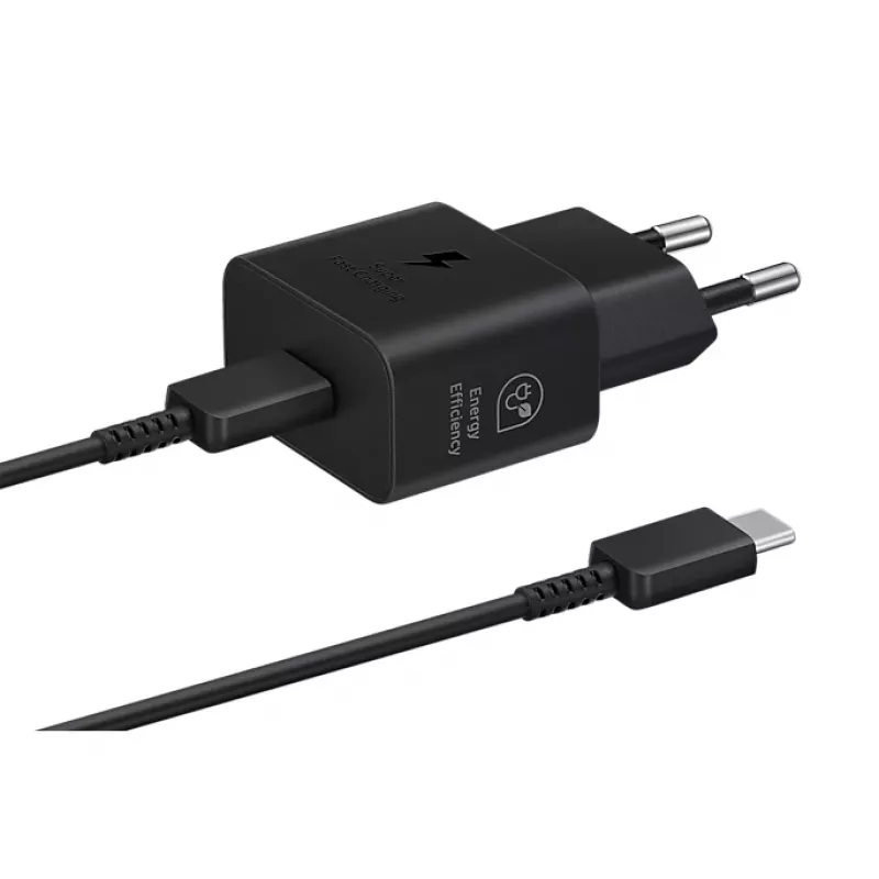 Maitinimo adapteris Samsung 25W EP-T2510XBEGWW Juodas USB-C greitasis įkrovimas
