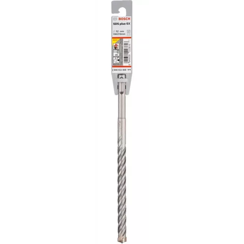 Gręžimo plaktuko grąžtas Bosch 5 mm, modelis 2 608 833 772, vientisas, skirtas rotaciniam plaktukui