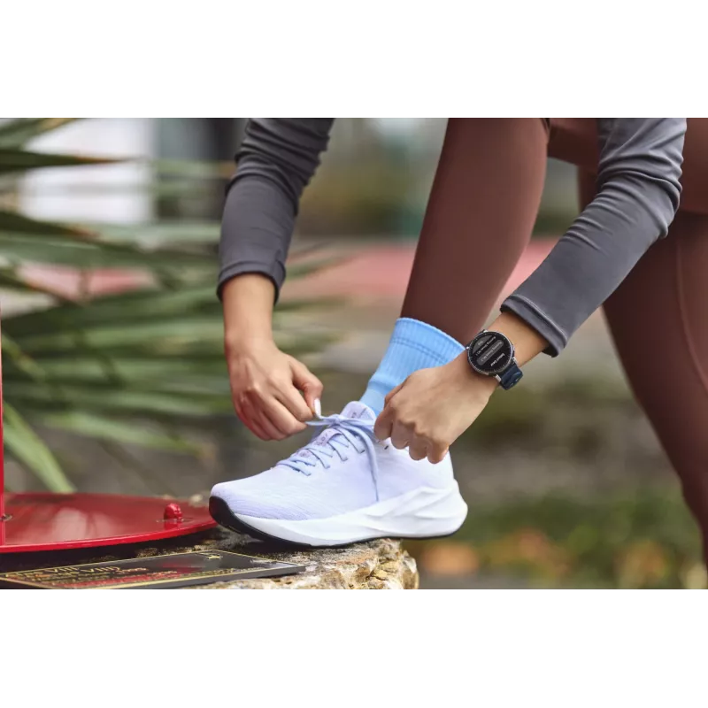 Išmanusis laikrodis Amazfit W2558GL2N — 1,32 colio (3,35 cm) AMOLED 466×466 pikselių, GPS, 365 mAh, silikoninis dirželis (mėlynas)