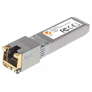 Intellinet siųstuvo-imtuvo modulis, 10 Gigabit Copper SFP+, 10GBase-T (RJ45) prievadas, 30 m, iki 10 Gbps duomenų perdavimo sparta naudojant Cat6a kabelius, Ethernet, šviesolaidis, atitinka MSA, atitikmuo Cisco MA-SFP-10G-T, trejų metų garantija
