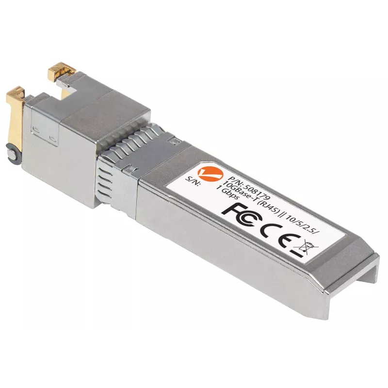 Intellinet siųstuvo-imtuvo modulis, 10 Gigabit Copper SFP+, 10GBase-T (RJ45) prievadas, 30 m, iki 10 Gbps duomenų perdavimo sparta naudojant Cat6a kabelius, Ethernet, šviesolaidis, atitinka MSA, atitikmuo Cisco MA-SFP-10G-T, trejų metų garantija
