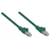 Intellinet tinklo komutacinis kabelis, Cat6, 2 m, žalias, varis, U/UTP, PVC, RJ45, auksuoti kontaktai, nesipainiojanti apsauga, Su apsauginiu gaubteliu, Garantija visam eksploatavimo laikui
