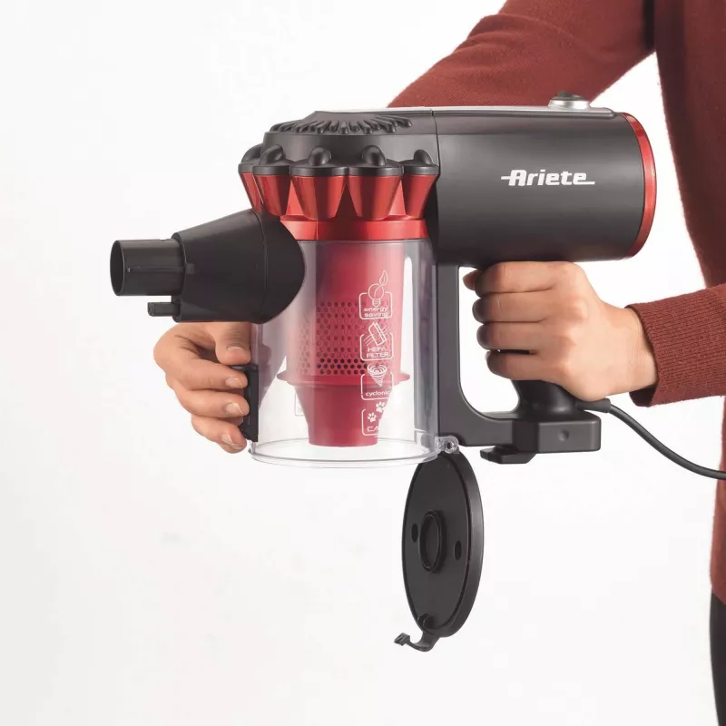 Ariete 2759/11 2-in-1 stick vacuum AC Dry HEPA Bagless 600 W Juoda, Red