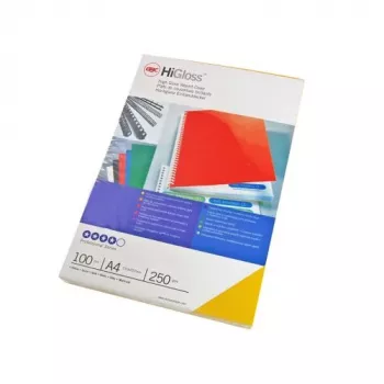 GBC Binding Covers HiGloss A4 250 g/m², A4, Kartonas, Juoda, Blizgus, 250 g/m², 100 vnt.